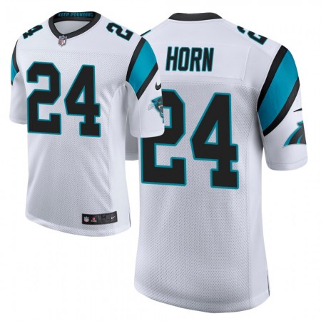 Maillot Homme Carolina Panthers Jaycee Horn 24 Nike Blanc 2021 NFL Draft